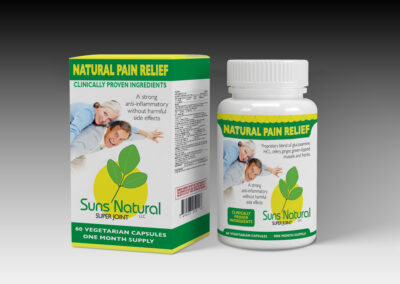 Suns Natural Super Joint Box & Bottle Mockup