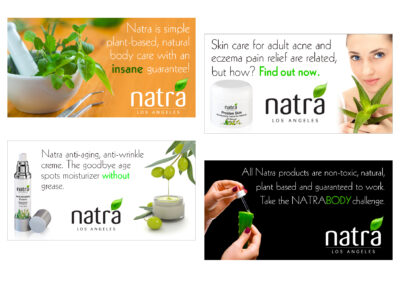 Natra LA Web Banner Ads