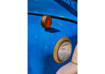 Old Blue Truck Rotting in the Desert