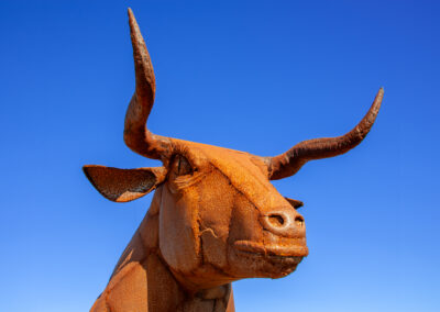 Rusty Bull Sculpture | Idyllwild, Ca