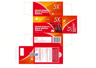 Suns Natural 5X Blood Glucose Box Dielines