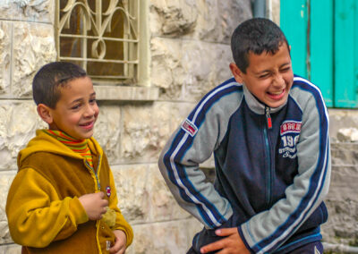 Boys Entertaining Tourists | Bethlehem, Israel