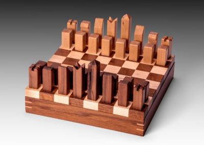 Chess Board Set Up | American Black Walnut & Maple