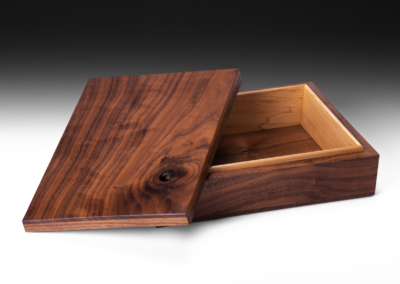 Lidded Keepsake Box | American Black Walnut & Maple